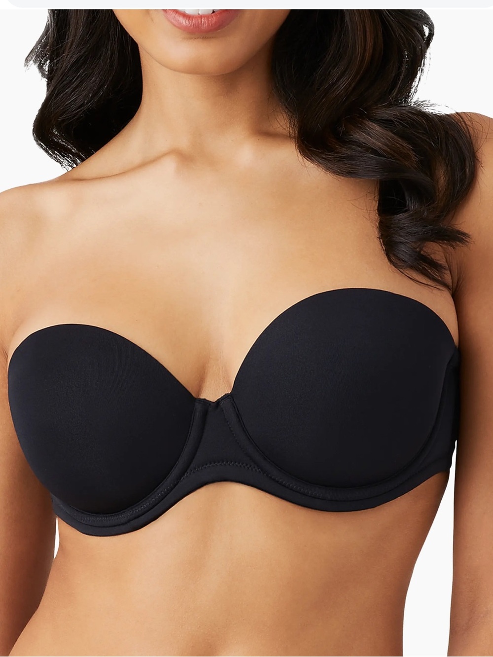 Wacoal Black Red Carpet Convertible Strapless Bra with Removable Straps Sz40DD